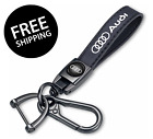 Genuine Leather Keychain Compatible with Audi A3 RS3 A4 A5 A6 A7 RS7 A8 Q3 Q5 Q7