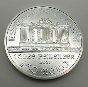 2021 1 oz Austrian Silver Philharmonic Coin .999 Fine Silver