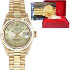 Champagne Diamond Ladies Rolex DateJust President 26mm 69178 Yellow Gold Watch