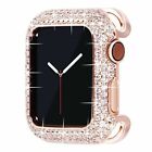 Luxury Metal Cover Bling Diamond Case Frame For Apple Watch Series 9 8 7 6 5 SE