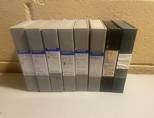 Lot of (8) Betamax Video Tapes Prerecorded Selling as Blanks