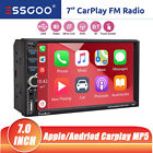 7 inch Double 2 Din Car Stereo Radio Apple CarPlay/Android Auto Touch Screen USB (For: Pontiac)