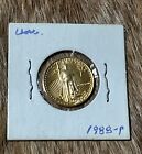 $5 1/10th Ounce Gold Coin 1988 Uncirculated