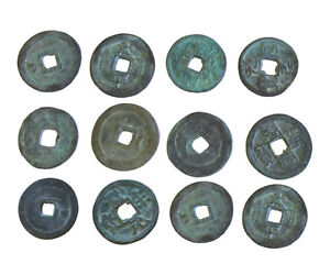 Reproduction Chinese Copper Lot of 40 Coins Qing Dynasty Style mh188