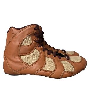 NIKE Speedsweep 3 Wrestling Shoes Distressed Leather  Sz 9 Vintage 2003 Womens