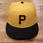 Pittsburgh Pirates Hat Cap New Era Size 7 1/8 Fitted Yellow On Field 59Fifty