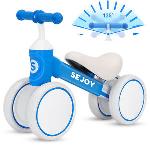 Baby Balance Bike for 1-3 Year Old Boys & Girls Toddler Bike w/No Pedal 4 Wheels