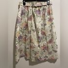 Vintage Petites By Ann Hill High Waisted Floral Skirt