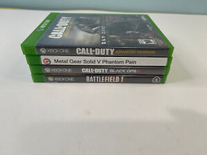 Xbox One Pre-Owned Game Lot  of 4- CoD, MGS, Battlefield **NOT TESTED**