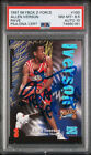 New Listing1997 Skybox Z Force Rave #100 Allen Iverson auto inscribed card PSA DNA 8.5 10