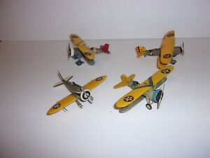 Vintage Built Aircraft Airplane Model Military US Army Lot of 4 Estate Find L#9