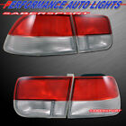 Set of 4pcs OE Style Red Clear Taillights for 1996-2000 Honda Civic 2dr Coupe (For: 2000 Civic)