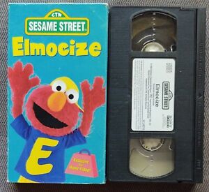 Sesame Street Elmo Elmocize 1996 VHS VCR Tape