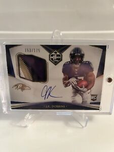 New Listing2020 PANINI LIMITED JK DOBBINS RPA 4 COLOR RAVENS PATCH AUTO RC #112  /175 🔥$$$