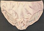 Vintage Vanity Fair Pink Nylon & Lace Bikini Panties 7/L Brushed