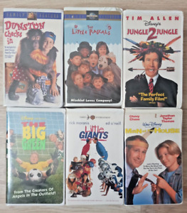 6x Kids VHS Dunston Checks Man House Little Rascals Giants Jungle 2  Big Green