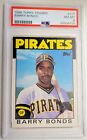 Barry Bonds 1986 Topps Traded #11T RC PSA 8 Rookie Pirates
