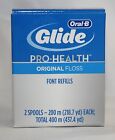 Glide Oral B Pro Health spool dual pack Dental Floss 437 yd 400 m NIP REFILL