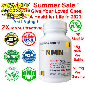 NMN Resveratrol 500mg Anti-Aging Sleep Aid Antioxidant Sex Sports Energy Young