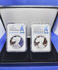 2021-W ADVANCED RELEASE 2 Coin Set, PROOF Silver Eagle TYPE 1 & 2 NGC PF 70 UC💥
