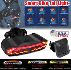 Smart Bike Tail Light LED USB Turn Signals Rear bicycle alarm kit Remote Control