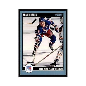 1992 Score Canadian Adam Graves New York Rangers #71