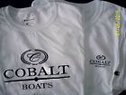 Two Cobalt Boats Screen Printed Champion T-Shirts 6.1 oz. Heavy Weight
