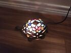Turtle Mosaic Night Light Tiffany Style Stained Glass Table Lamp Metal Base
