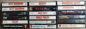 Lot of 18 Classic Metal Cassette Tapes ACCEPT W.A.S.P. DIO ARMORED SAINT SAXON
