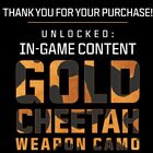 New Listing✨🐆Gold Cheetah Camo Call Of Duty Modern Warfare III 3 RARE 🐆✨ READ DESCRIPTION