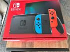 Nintendo Switch 32GB Handheld Console - Neon Red/Neon Blue - 6 months old