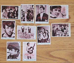 1966 Monkees trading cards, 10 Cards, Good Condition