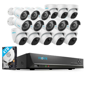 Reolink 5MP 16 Channel 4TB NVR Kit Outdoor PoE DIY CCTV Security Camera System