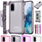 For Samsung Galaxy S20 S21 S22 S23 S24 Ultra Plus Clear Phone Case Cover w/ Clip