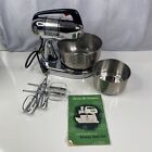 Dormeyer Vintage 1950's Mixer Silver Star Model 4300 w/2 Mixing Bowls EXC COND!