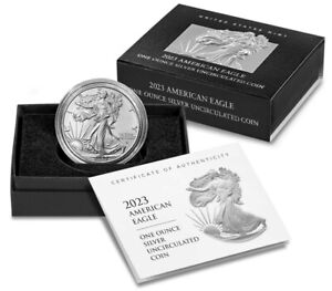 2023-W Burnished Uncirculated American Silver Eagle Coin OGP/COA (23EG)