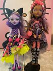 Ever After High doll Lot 2 Kitty Chesire Unsprung / Cedar wood Unsprung used