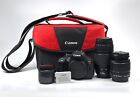 Canon EOS Rebel T5i / EOS 700D 18.0MP Digital SLR Camera with 2 Lens & Case