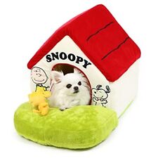 Snoopy Dog House Red Roof House with Garden Small Dog Cat Pet Paradise Woodstock