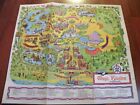 Vintage Walt Disney World 1970's Magic Kingdom Park Souvenir Map