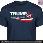 TRUMP 2024 - Save America T-Shirt patriotic campaign maga usa flag men tee S-2XL