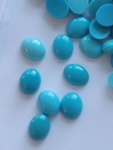 Vintage Sleeping Beauty Turquoise 10x8 Oval Cabochon Nice Blue Vintage Stock