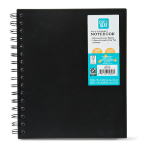 Pen+Gear Poly 5-Subject Notebook College Ruled, 150 Sheets Black, 6