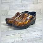 Dansko Shoes Womens 35 EU 4.5 - 5 US Brown Snake Reptile Print Leather Clogs