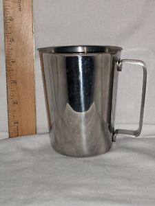 16 Oz VOLLRATH Stainless Steel MEASURING CUP Coffee ESPRESSO 8516 1/2 QT 18/8