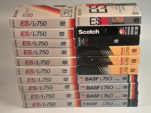 Lot of 20 Recorded Beta Betamax Tapes Sold as Used Sony BASF Kodak, Etc