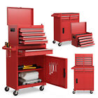5-Drawer Rolling Tool Chest Cabinet  Metal Tool Storage Box Lockable w/ Wheels