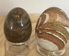 Lot of One Stone Egg And One Marble  Egg Stands Not Included