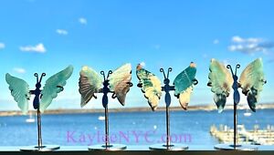 Wholesale Lot 4 Pcs Natural  Trolleite Crystal Butterfly W/stand Healing Energy