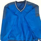 Nike Golf Jacket Windbreaker Pullover Vented Long Sleeve Blue Mens Size Large